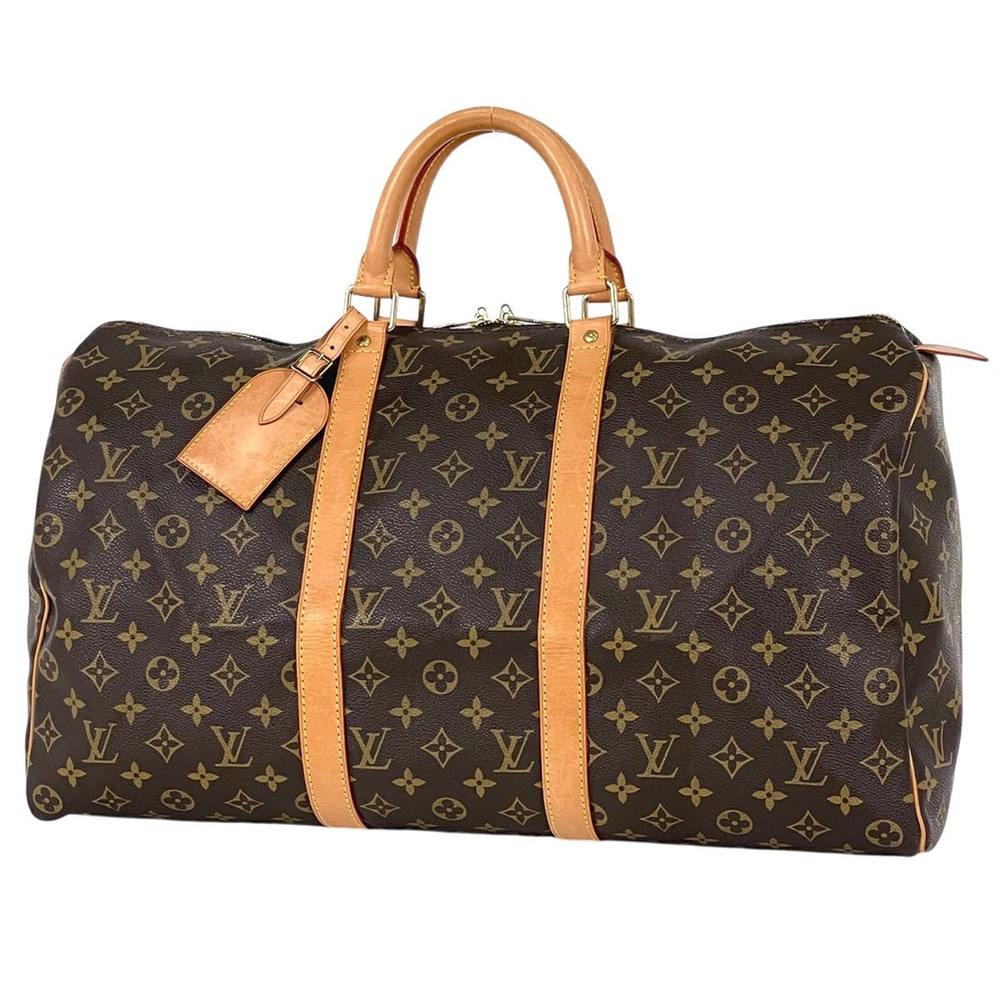 Louis Vuitton Keepall Boston Bag Monogram Brown